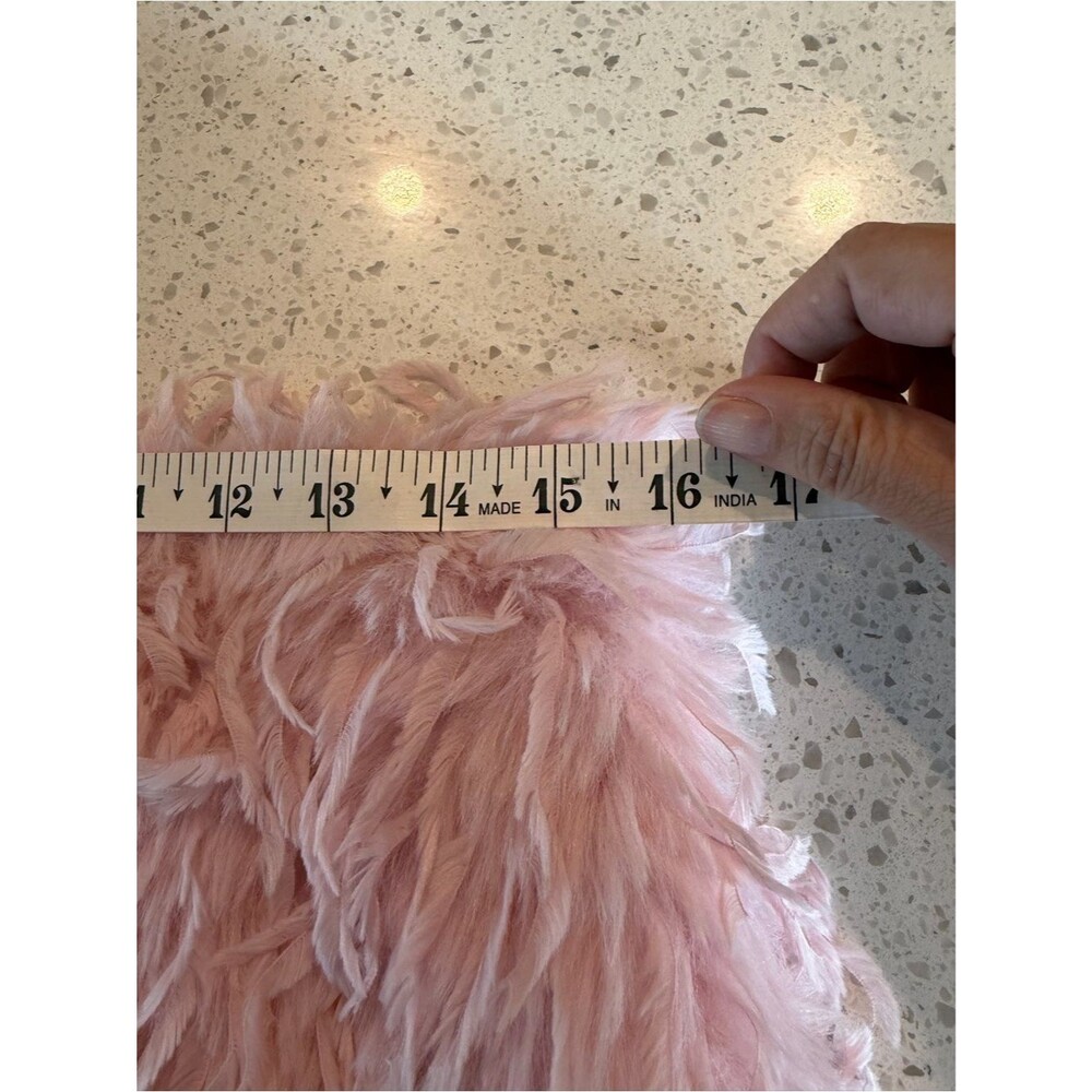 naked wardrobe Blush Pink Faux Fur Mini Skirt S - Picture 3 of 6